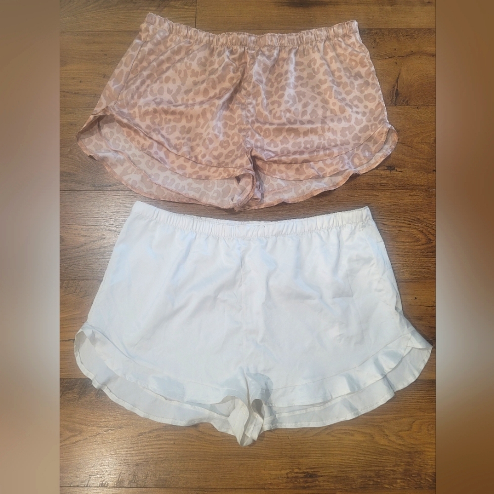 Silky pajama shorts new without tags. Never worn. Express Brand